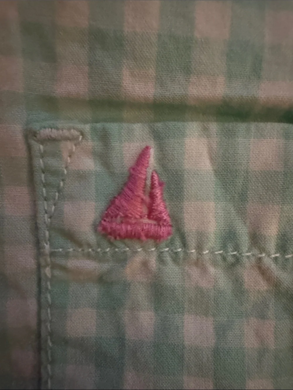 Carter's Mint Gingham Button-Down Shirt